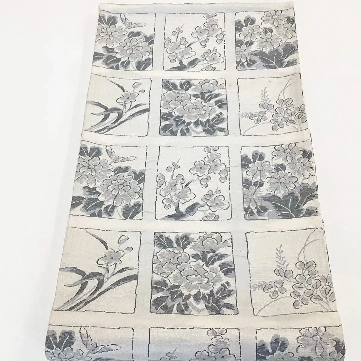 7000# Japanese Vintage Fukuro Obi Belt Kimono Pongee Fabric Silk Traditional