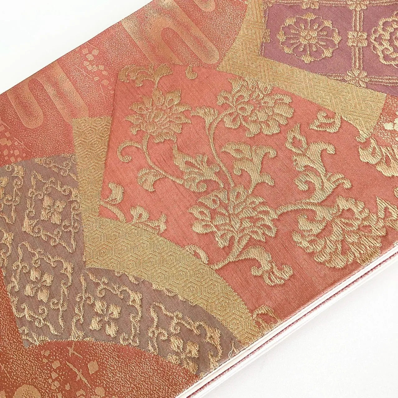7310# Japanese Vintage Fukuro Obi Belt Kimono Fabric Silk Traditional