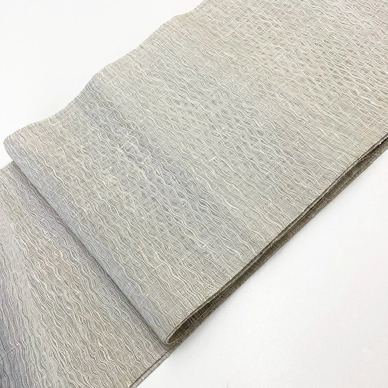 7311# Japanese Vintage Fukuro Obi Belt Kimono Tsumugi Fabric Silk Traditional