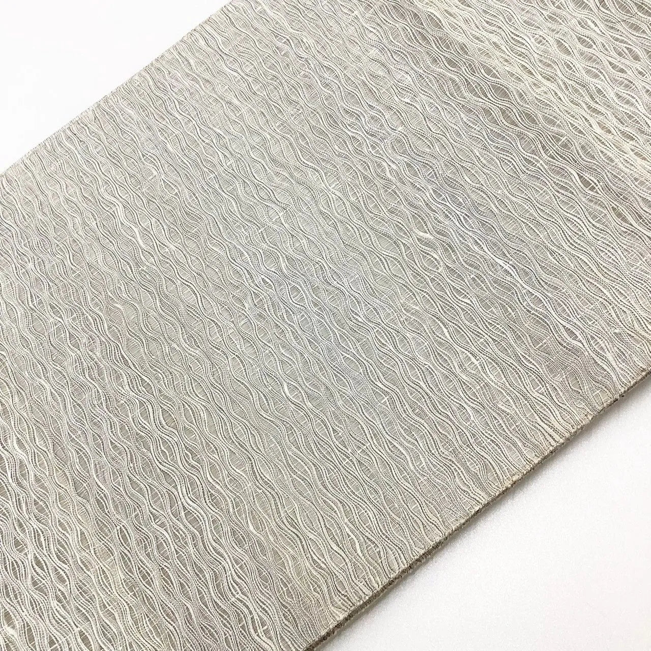 7311# Japanese Vintage Fukuro Obi Belt Kimono Tsumugi Fabric Silk Traditional