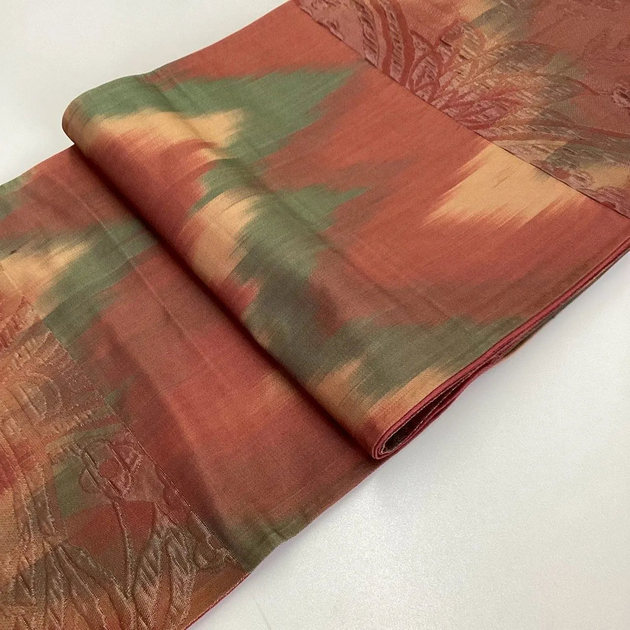 7314# Japanese Vintage Fukuro Obi Belt Kimono Fabric Silk Traditional