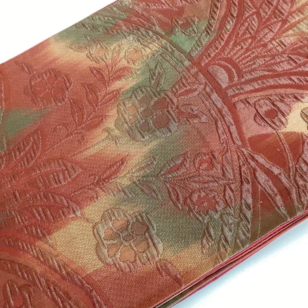7314# Japanese Vintage Fukuro Obi Belt Kimono Fabric Silk Traditional