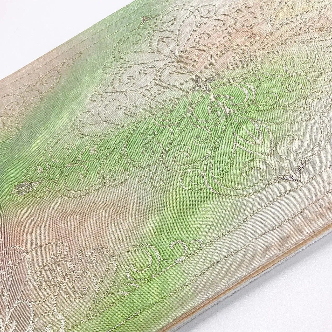 7315# Japanese Vintage Fukuro Obi Belt Kimono Fabric Silk Traditional