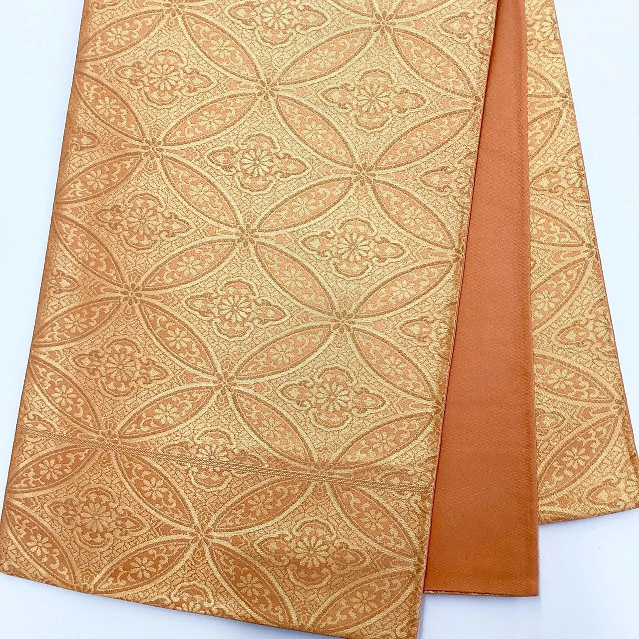 7318# Japanese Vintage Fukuro Obi Belt Kimono Fabric Silk Traditional