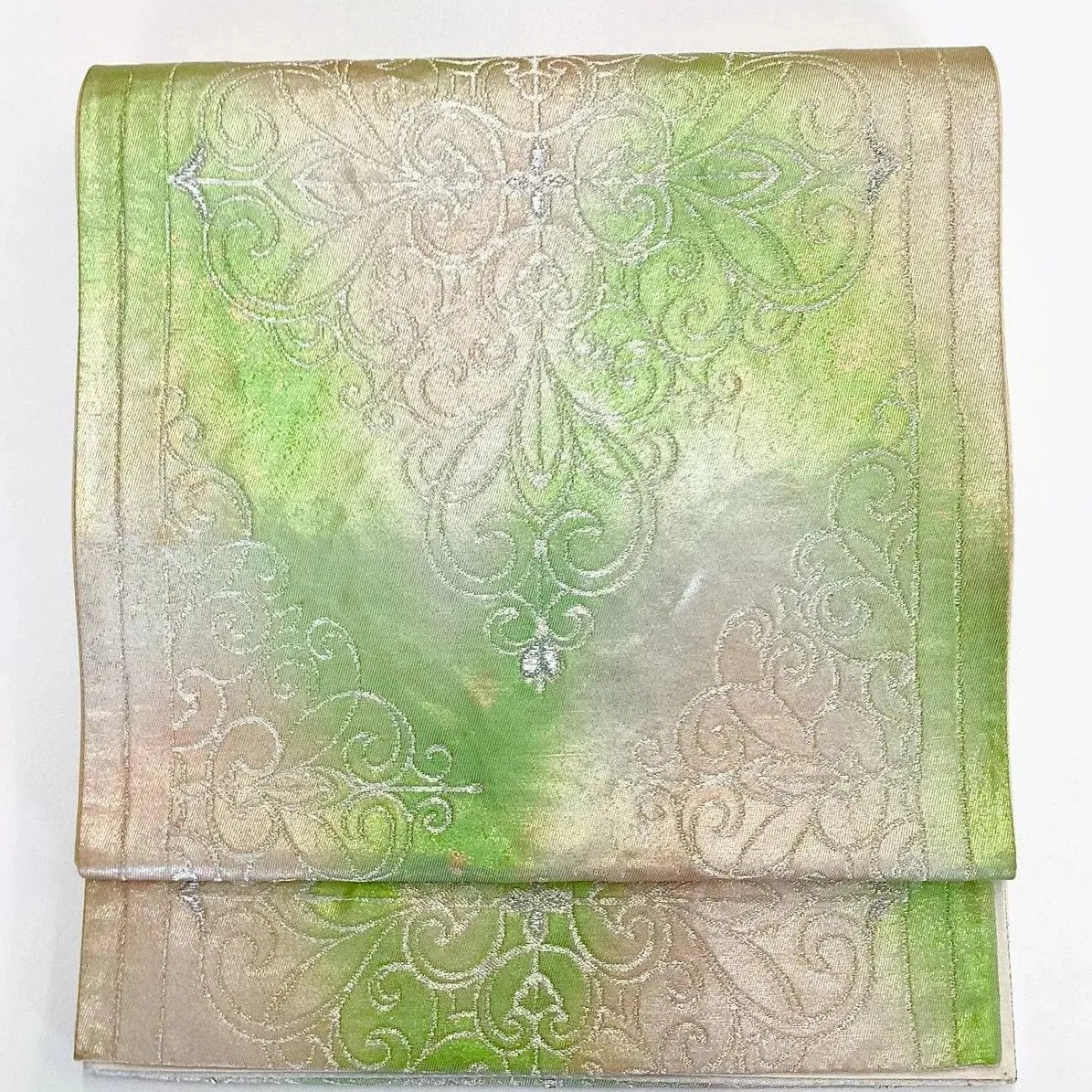 7315# Japanese Vintage Fukuro Obi Belt Kimono Fabric Silk Traditional