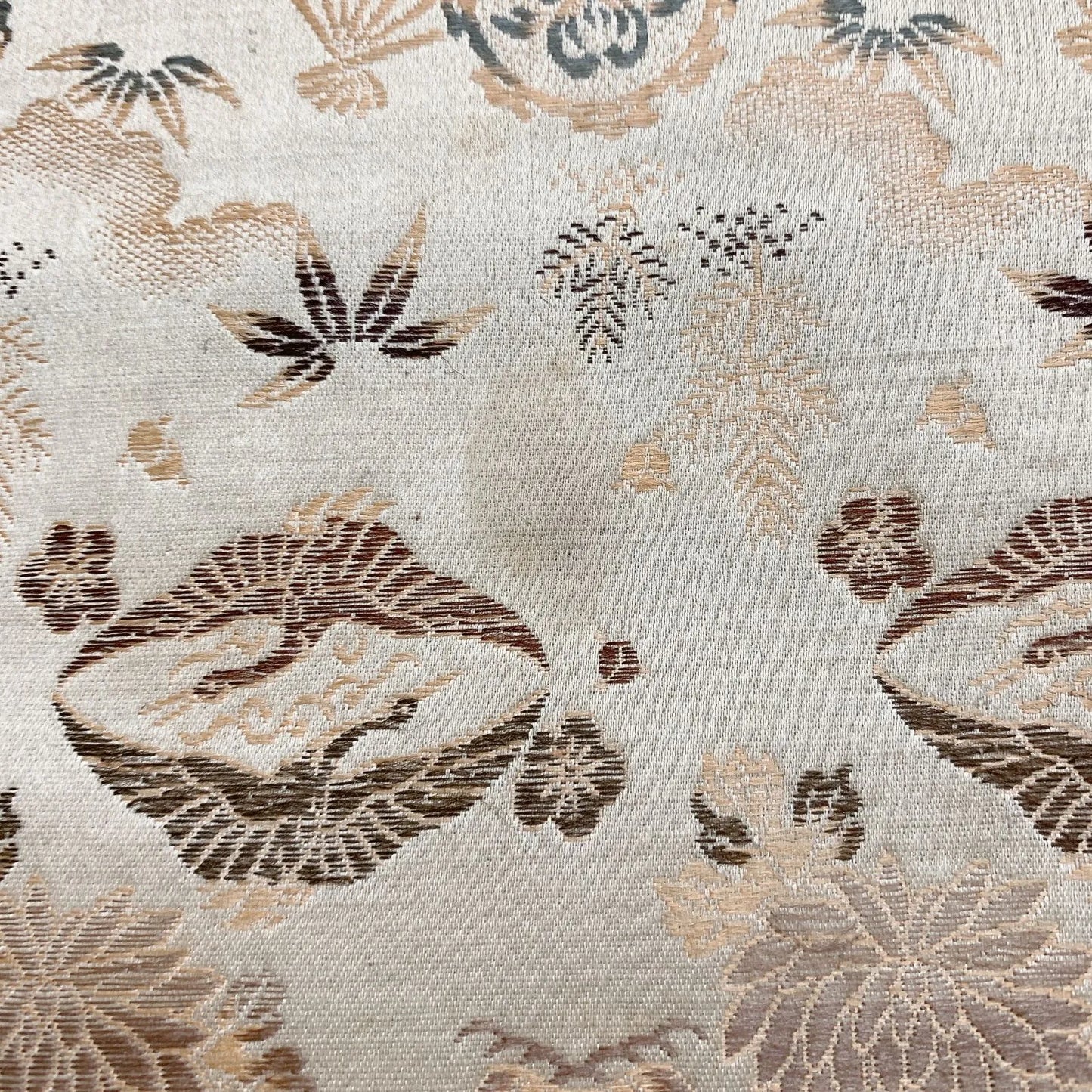 7321# Japanese Antique Fukuro Obi Belt Kimono Fabric Silk All-over pattern