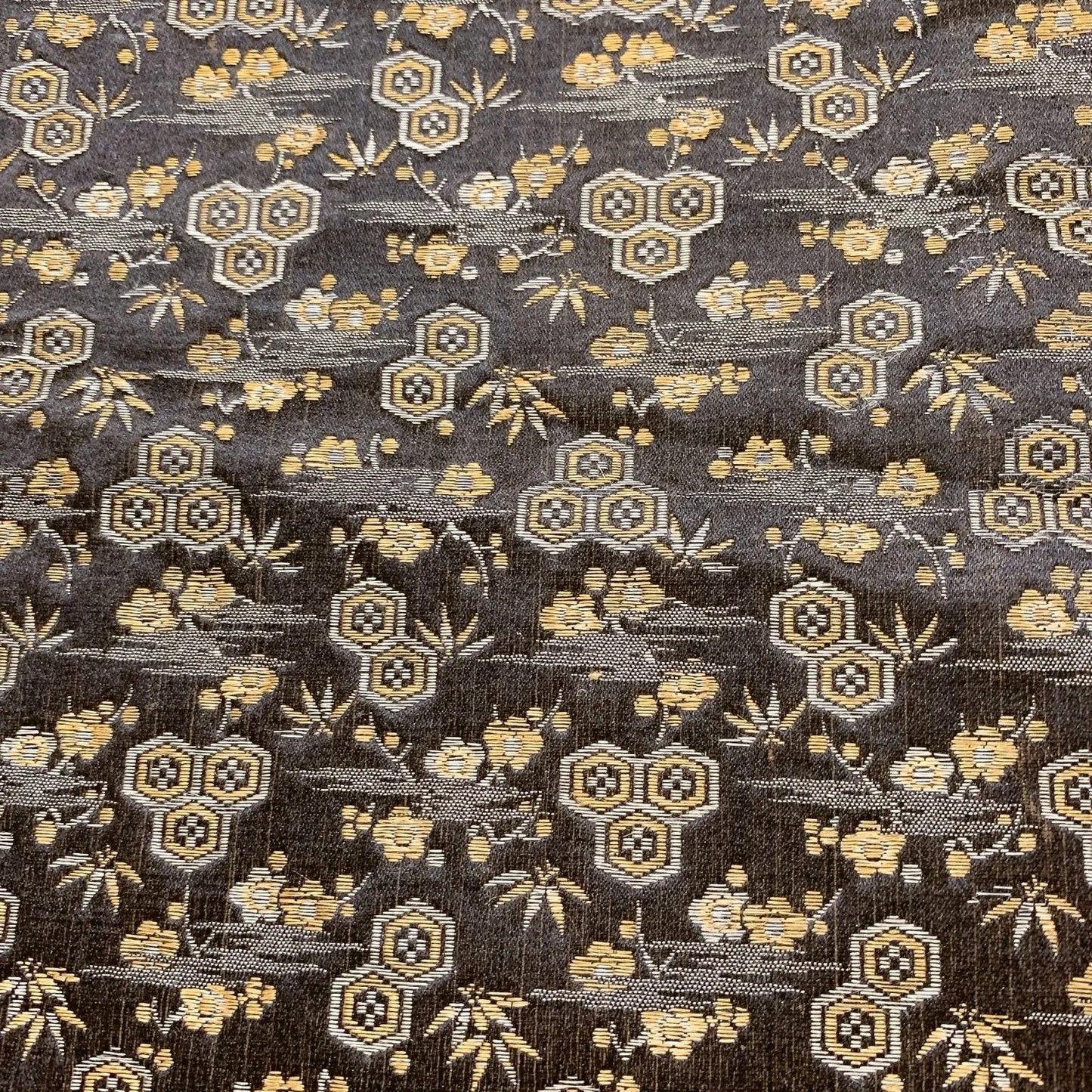 7322# Japanese Antique Fukuro Obi Belt Kimono Fabric Silk All-over pattern