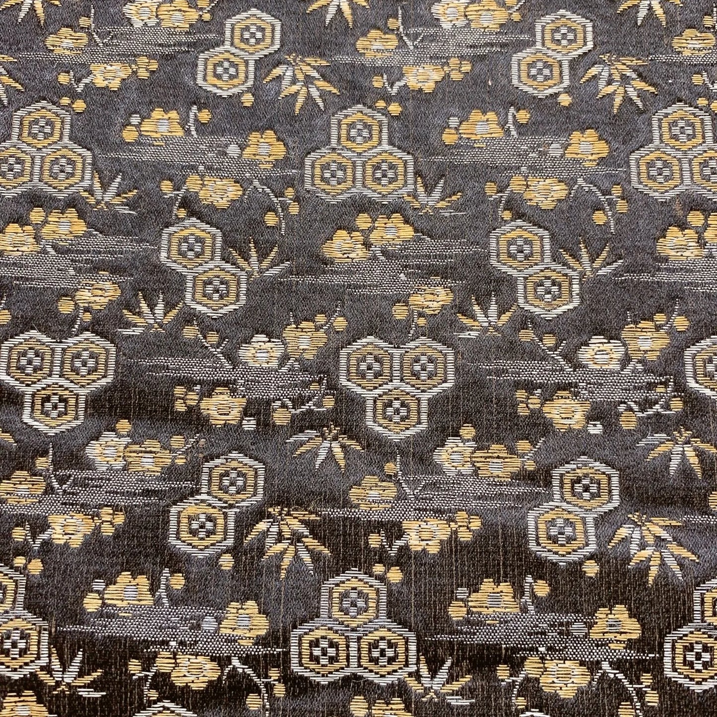 7322# Japanese Antique Fukuro Obi Belt Kimono Fabric Silk All-over pattern