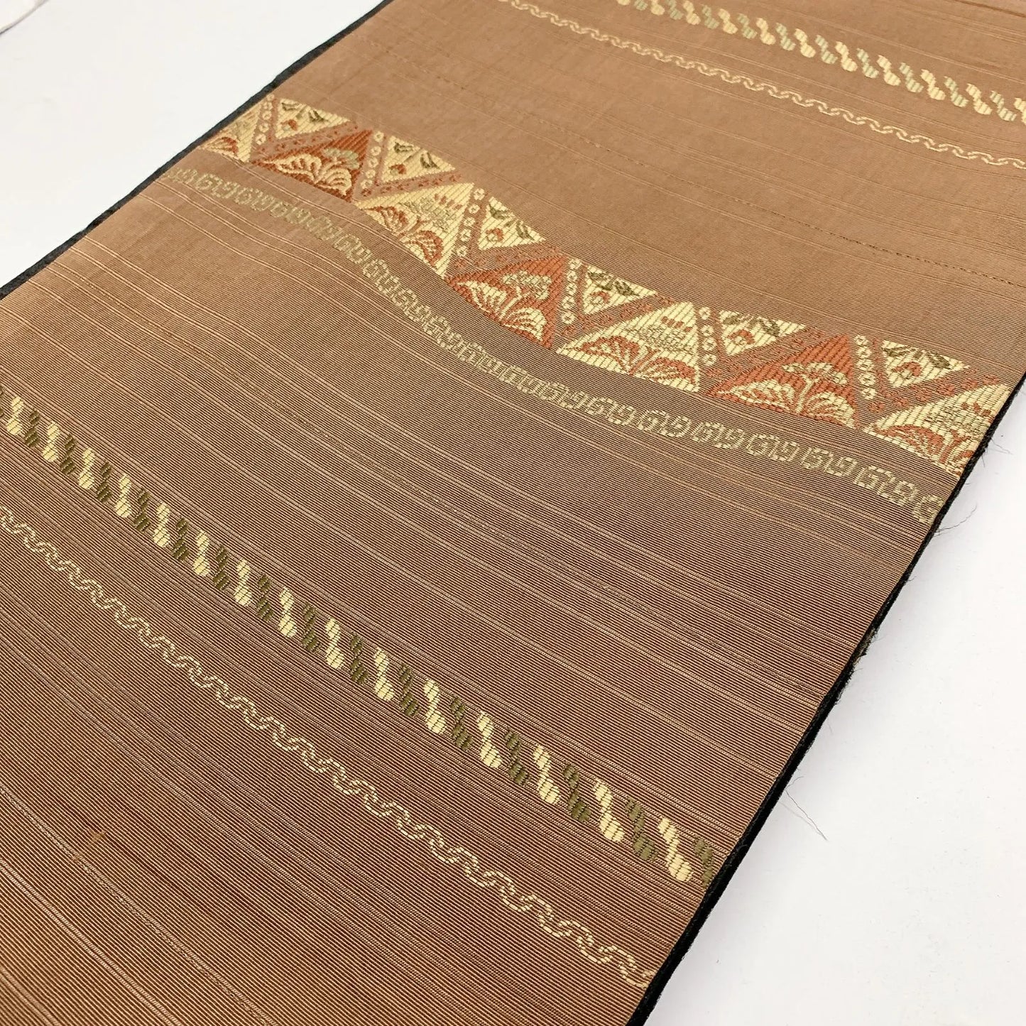 7336# Japanese Antique Fukuro Obi Belt Kimono Fabric Silk