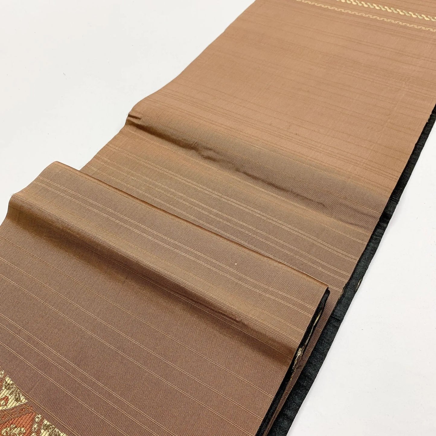 7336# Japanese Antique Fukuro Obi Belt Kimono Fabric Silk