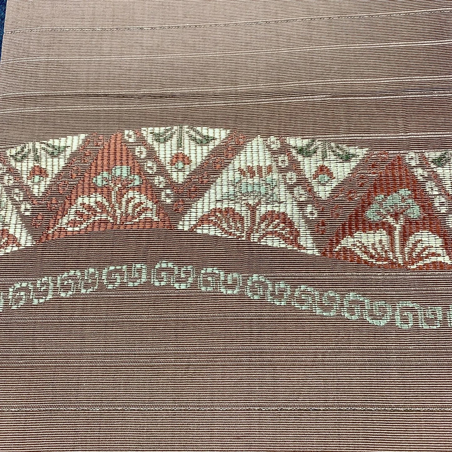 7336# Japanese Antique Fukuro Obi Belt Kimono Fabric Silk