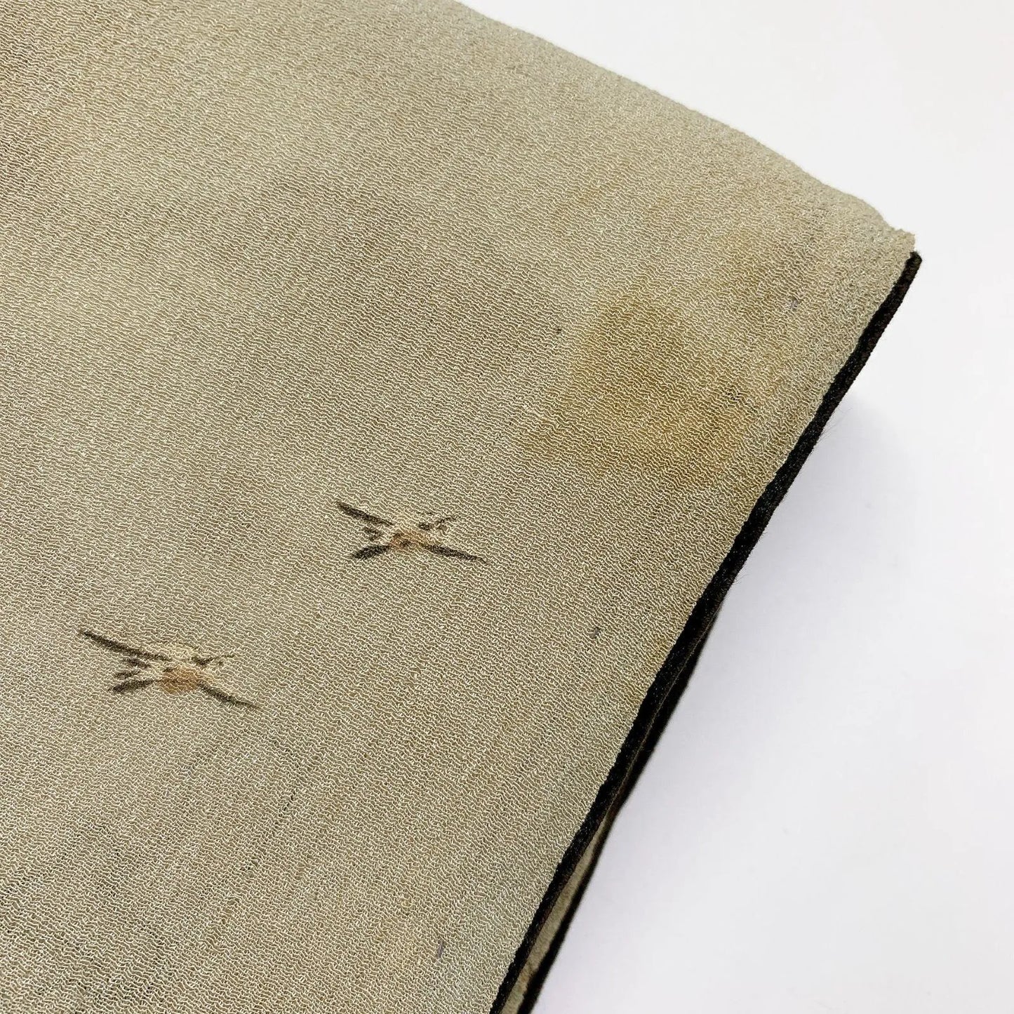 7338# Japanese Antique Fukuro Obi Belt Kimono Fabric Silk