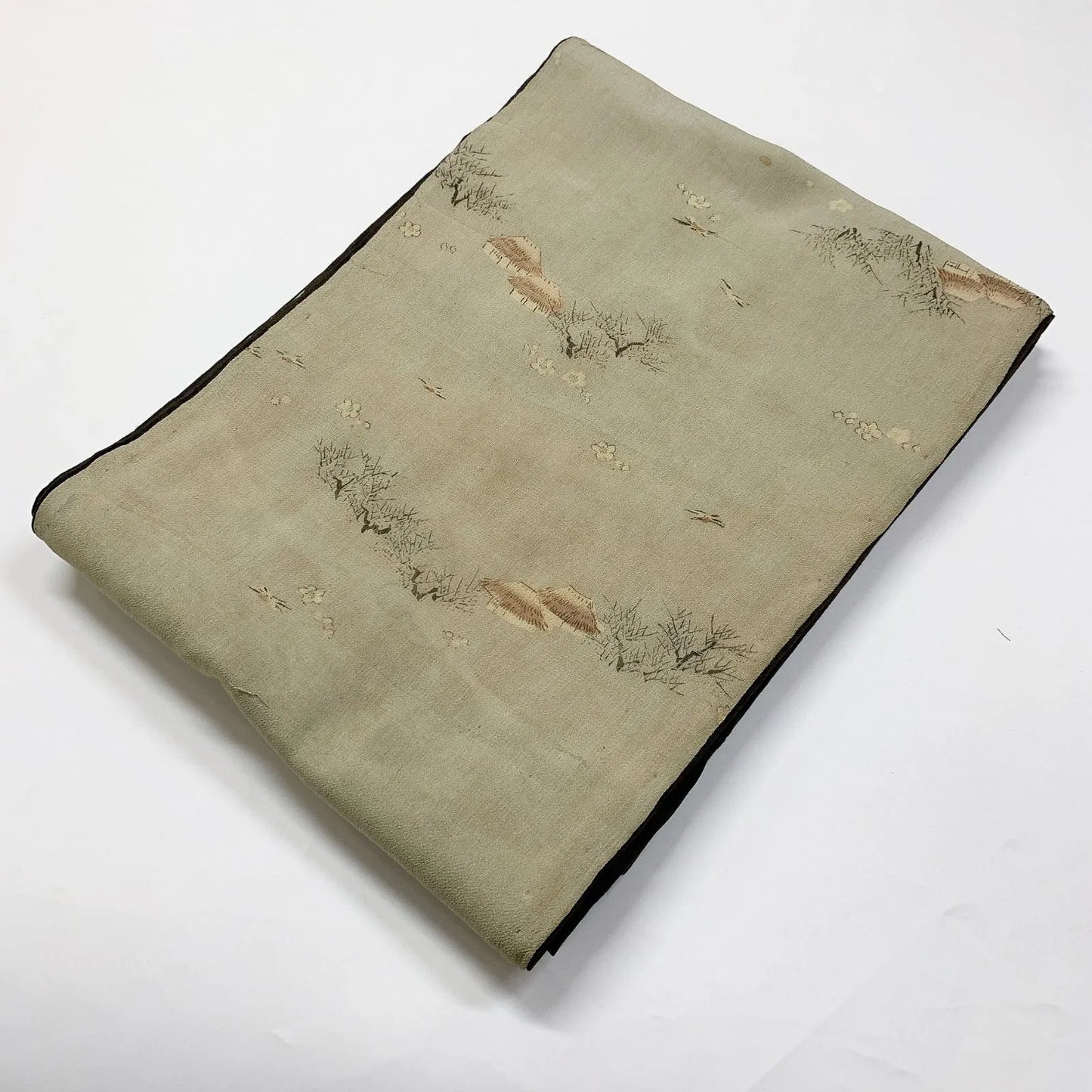 7338# Japanese Antique Fukuro Obi Belt Kimono Fabric Silk