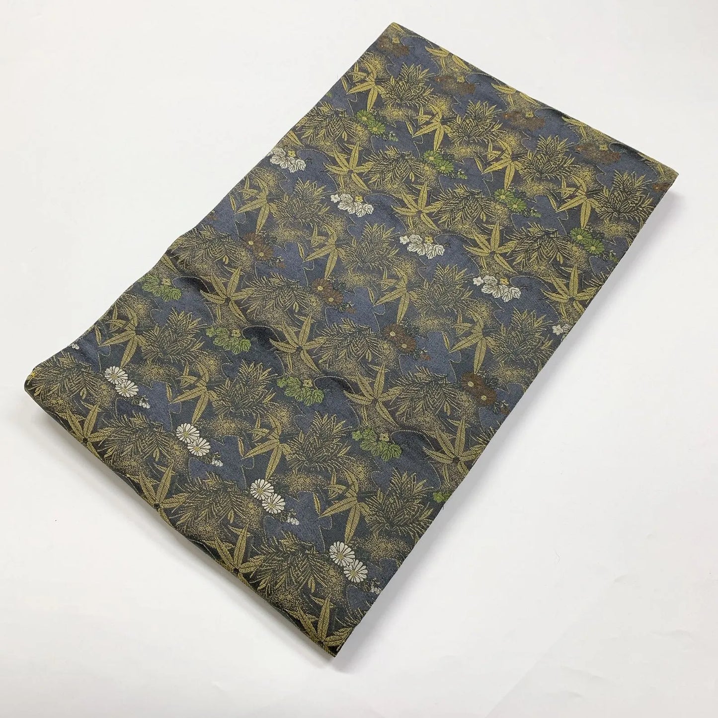 7339# Japanese Antique Fukuro Obi Belt Kimono Fabric Silk All-over pattern