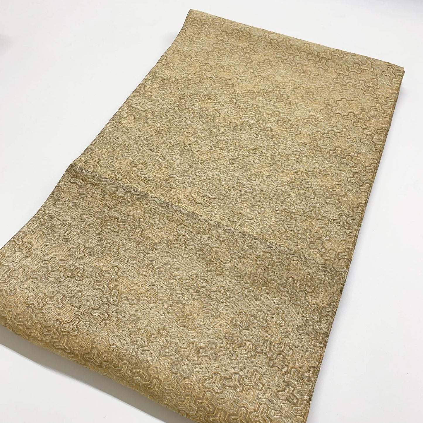 7341# Japanese Antique Fukuro Obi Belt Kimono Fabric Silk All-over pattern