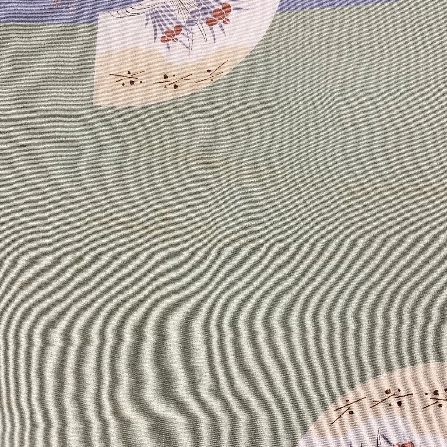 7344# Japanese Antique Fukuro Obi Belt Kimono Fabric Silk Embroidery