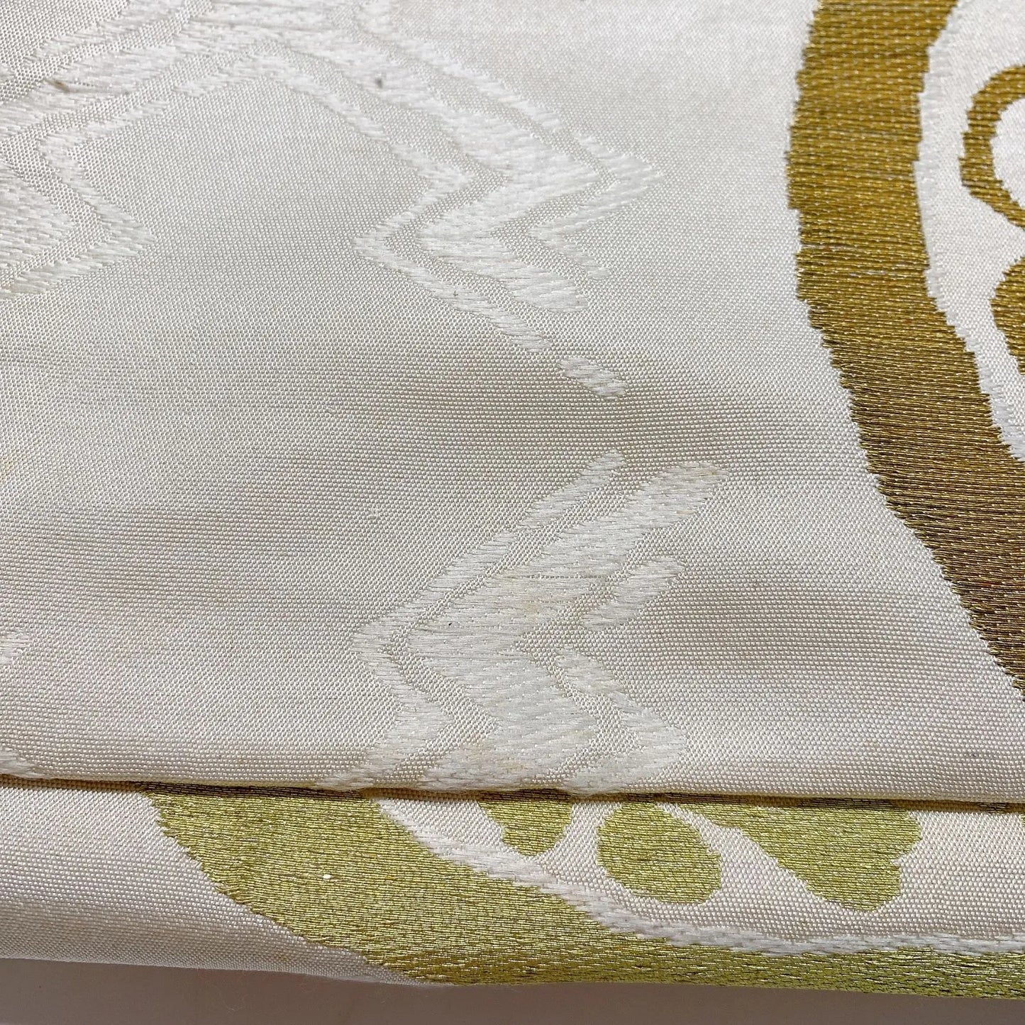 7345# Japanese Antique Fukuro Obi Belt Kimono Fabric Silk