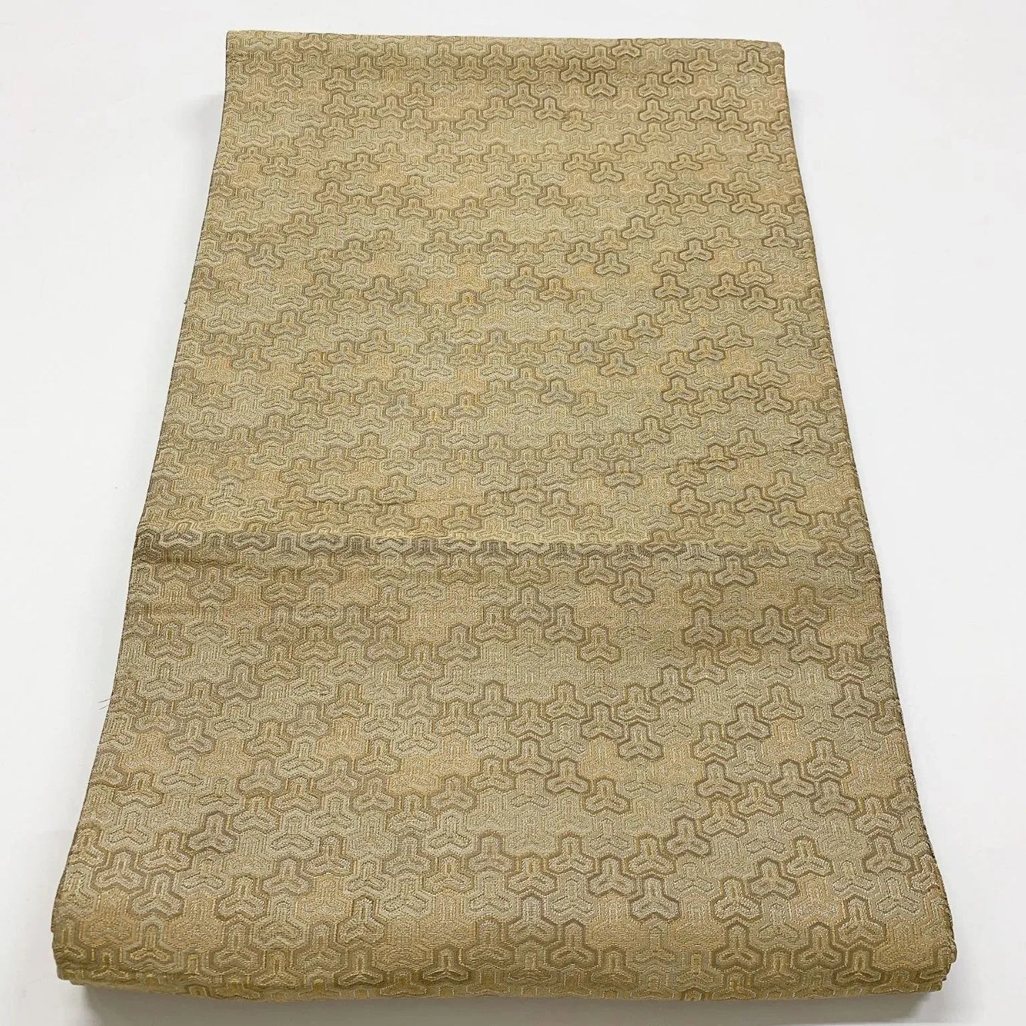 7341# Japanese Antique Fukuro Obi Belt Kimono Fabric Silk All-over pattern