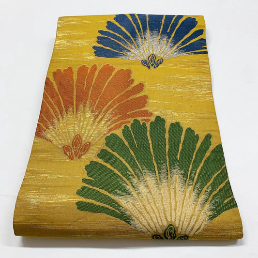 7351# Japanese Antique Nagoya Obi Belt Kimono Fabric Silk Traditional