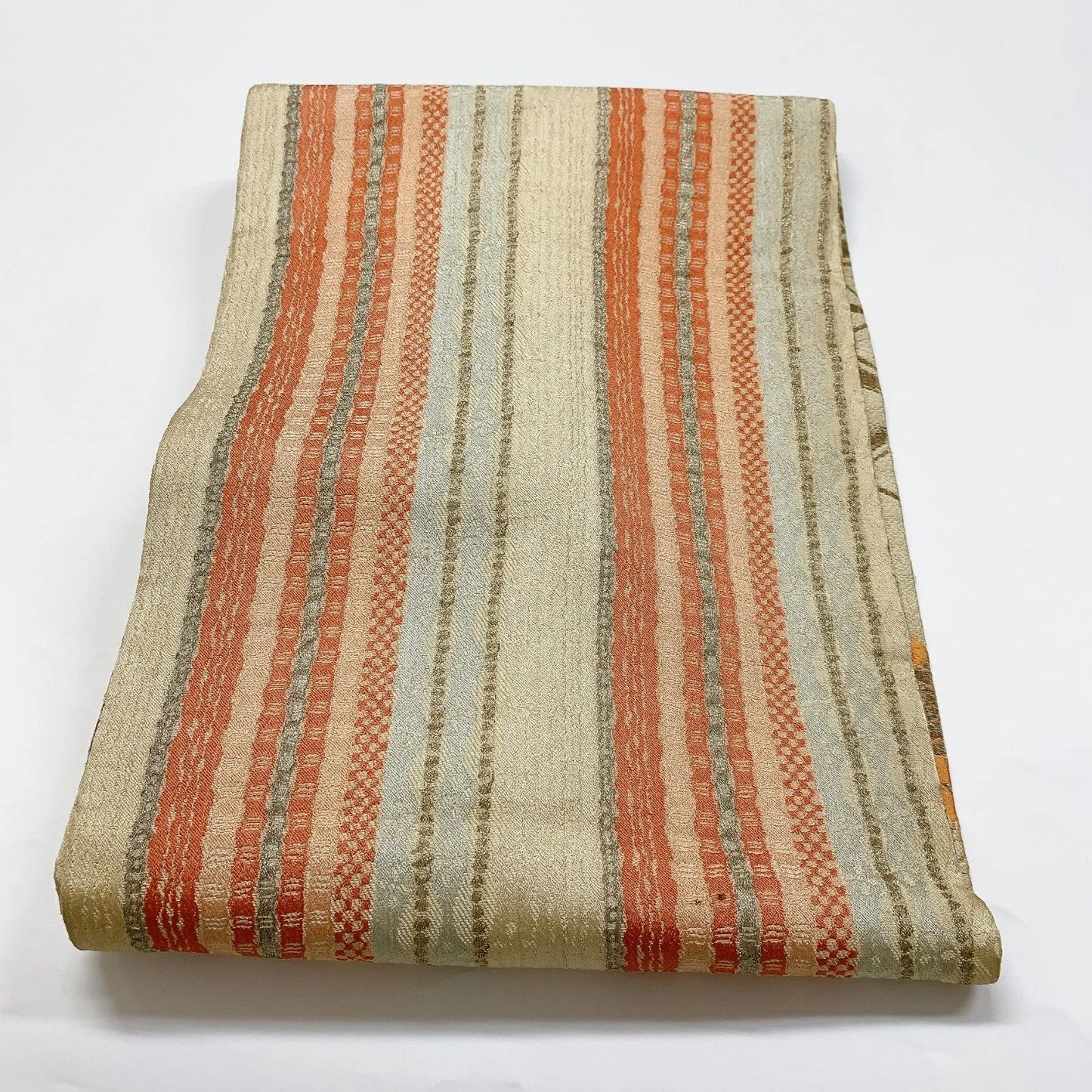 7362# Japanese Antique Nagoya Obi Belt Kimono Fabric Silk Double-sided