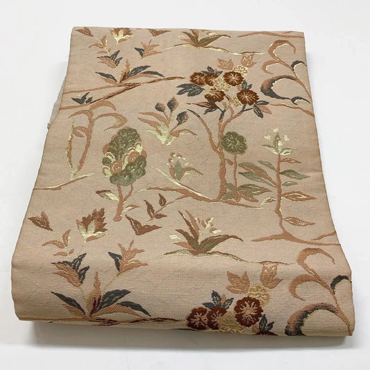 7376# Japanese Antique Nagoya Obi Belt Kimono Fabric Silk Traditional