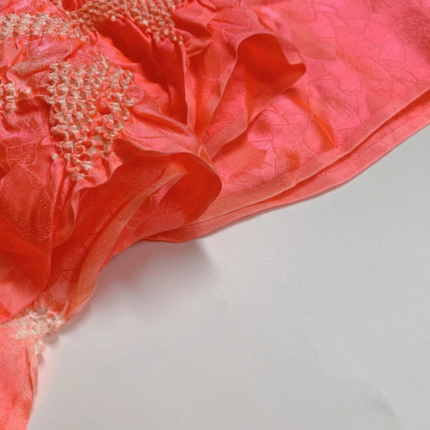 7386# Japanese Kimono Accessory Obiage and Obijime 2-piece Set Silk Shibori