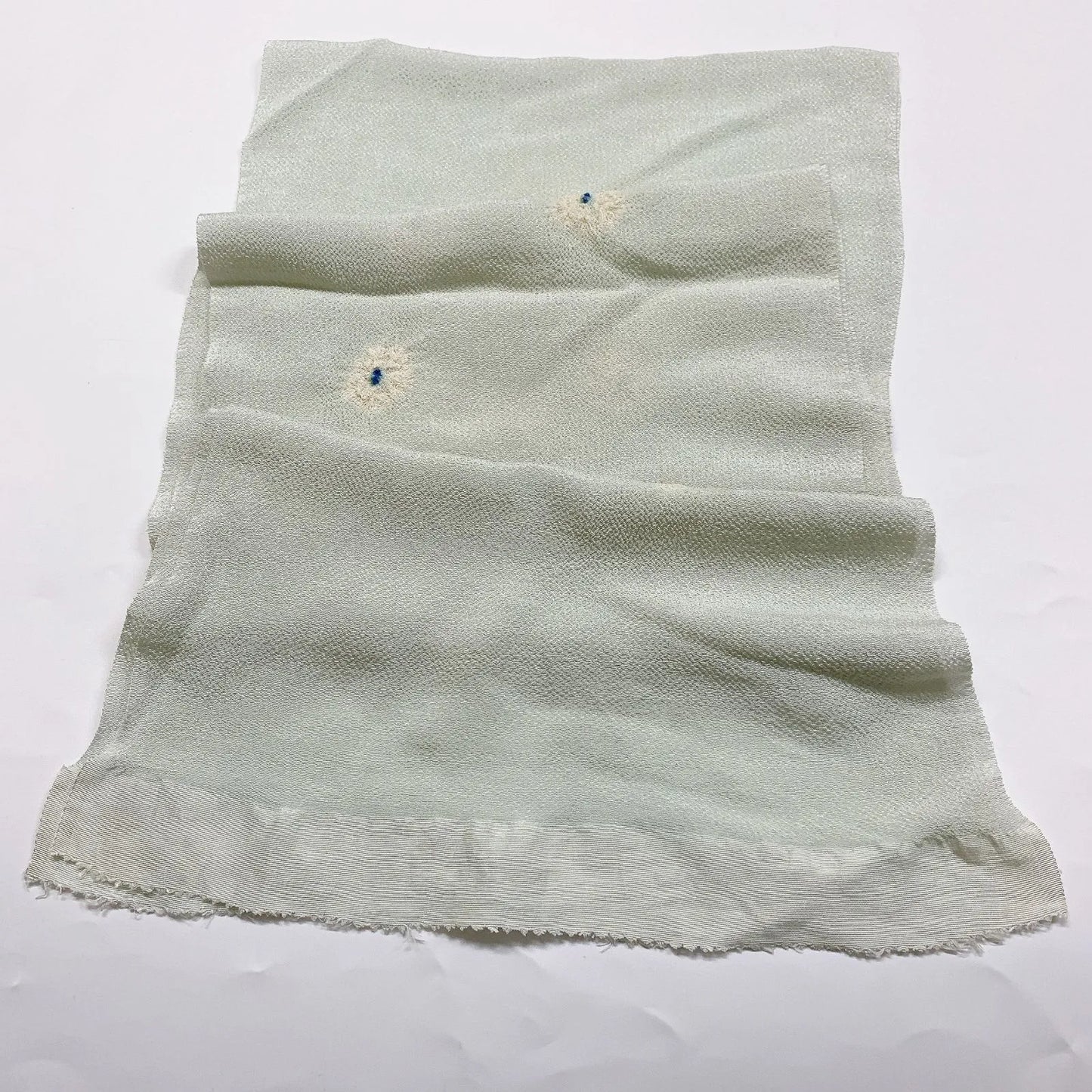7387# Japanese Kimono Accessory Obiage and Obijime 2-piece Set Silk Shibori