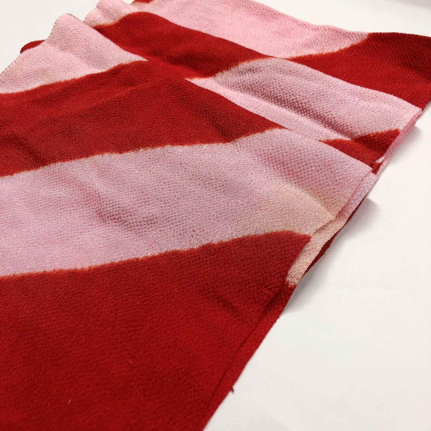 7389# Japanese Kimono Accessory Vintage Obiage and Obijime 2-piece Set Silk