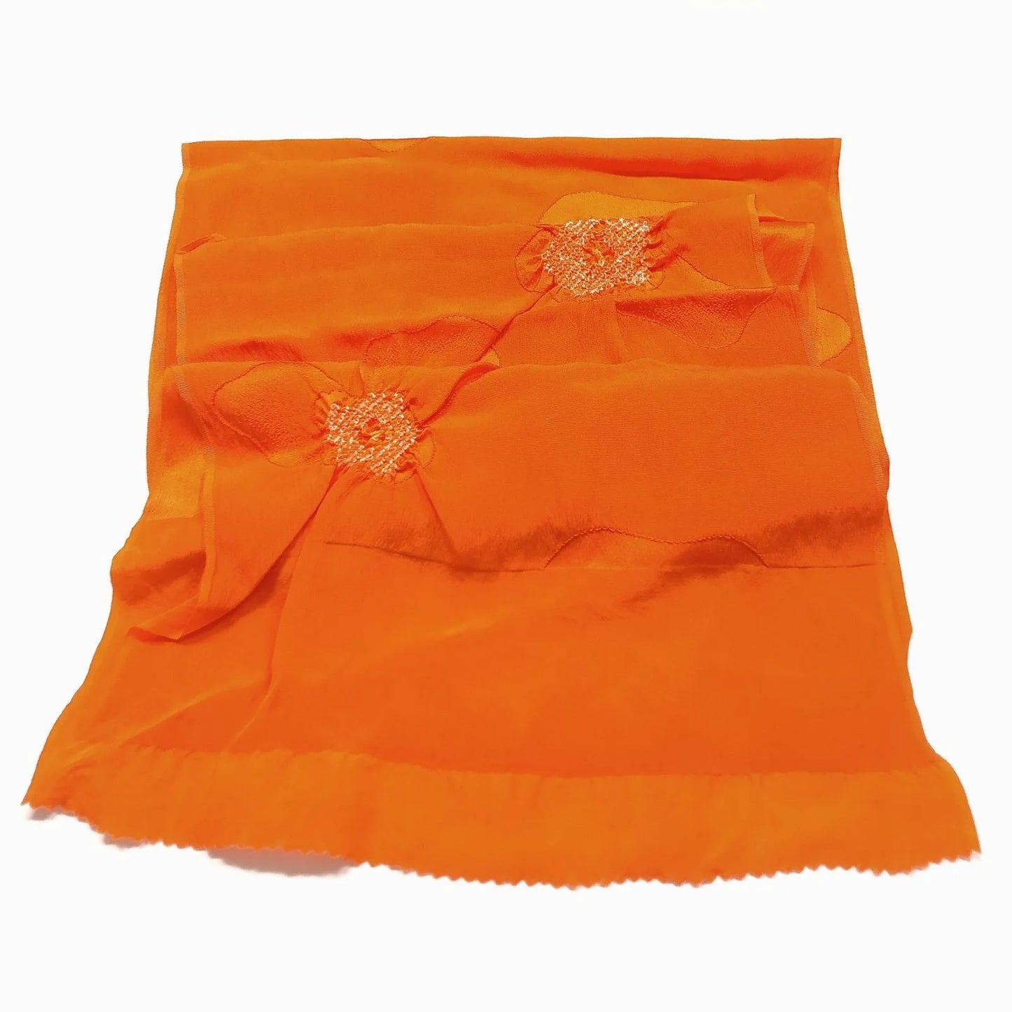 7390# Japanese Kimono Accessory Obiage and Obijime 2-piece Set Silk Shibori