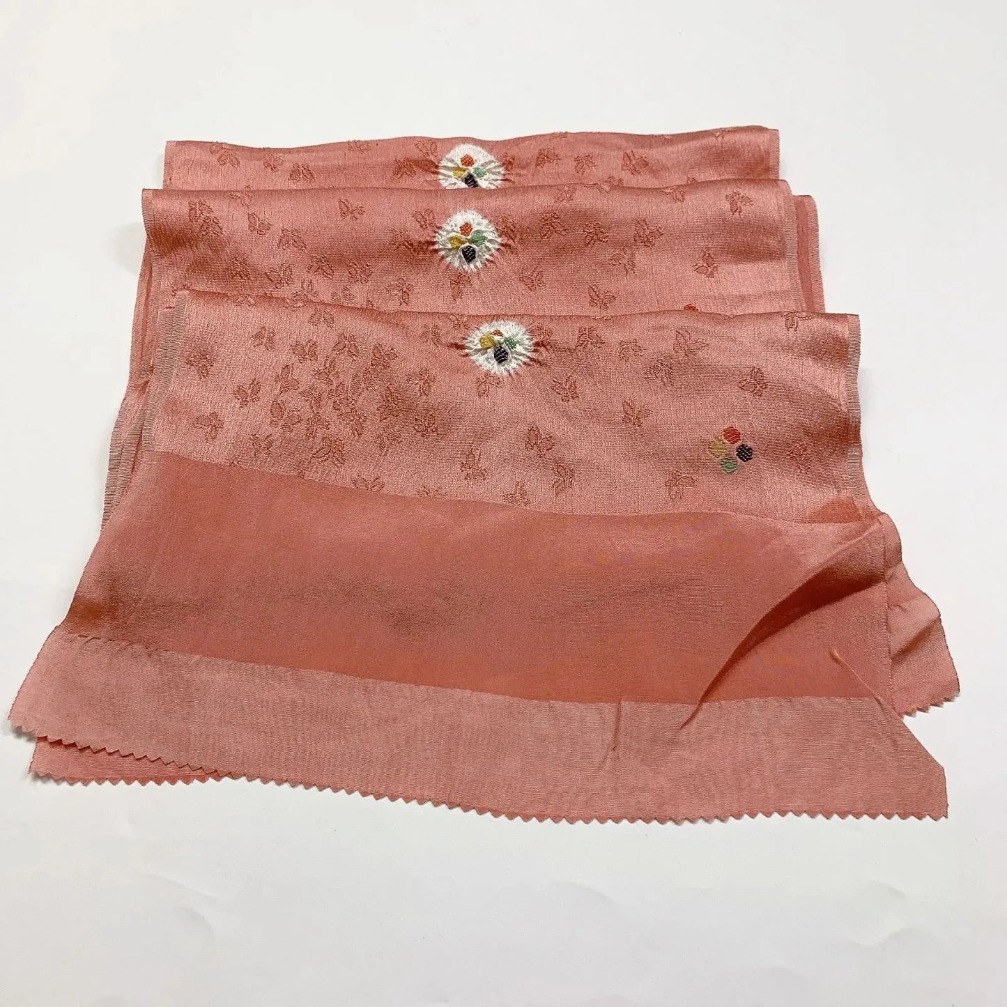 7380# Japanese Kimono Accessory Obiage and Obijime 2-piece Set Silk Shibori