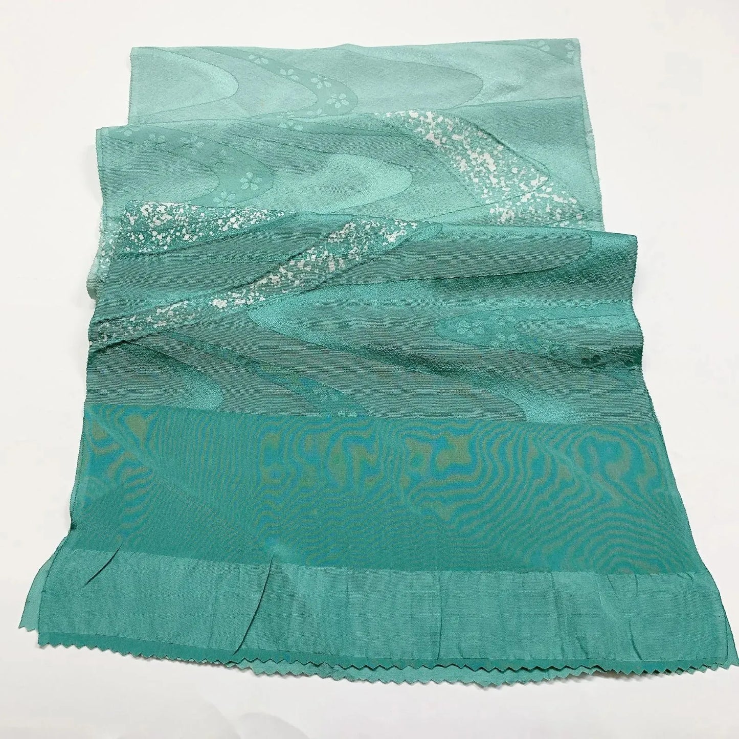 7388# Japanese Kimono Accessory Vintage Obiage and Obijime 2-piece Set Silk