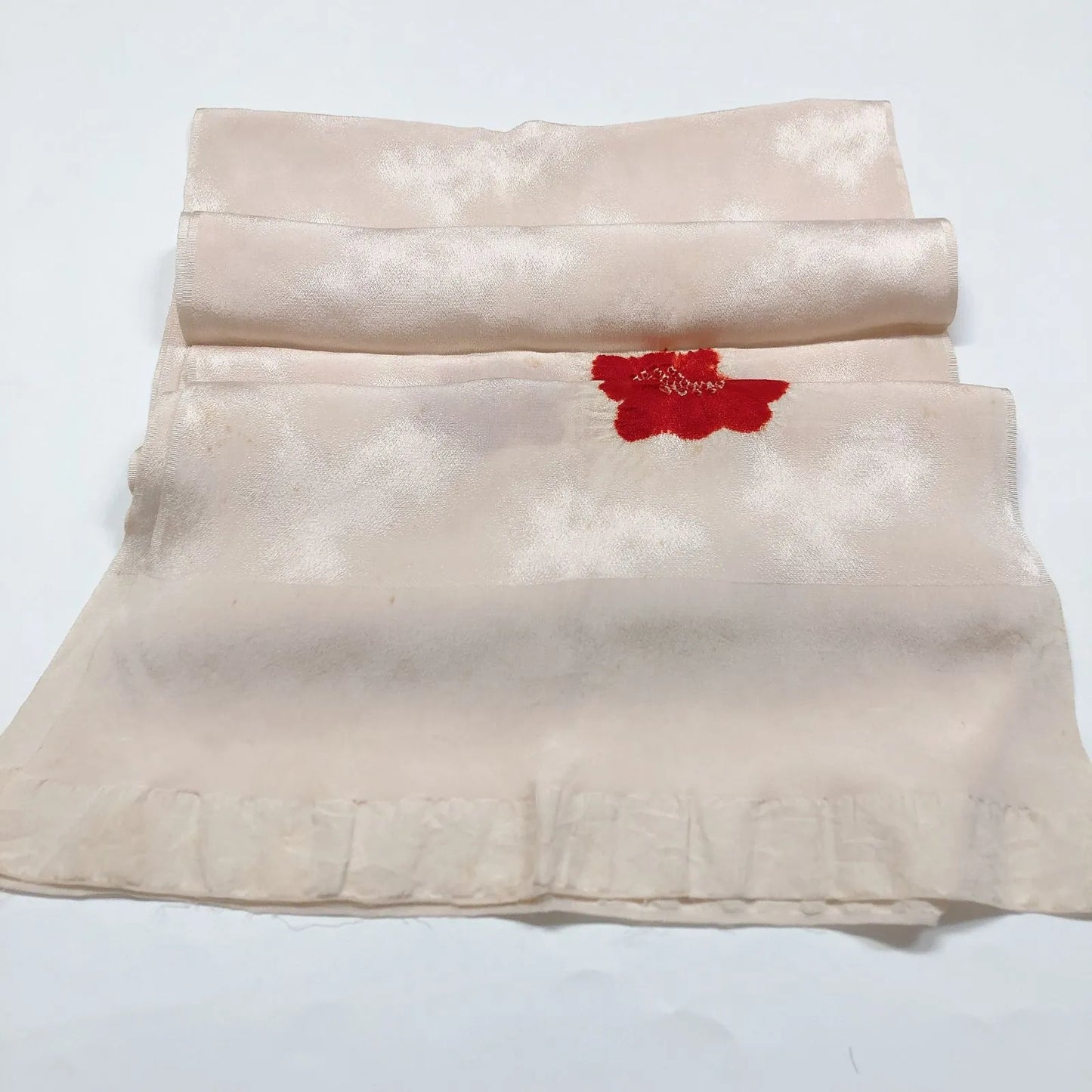 7395# Japanese Kimono Accessory Obiage and Obijime 2-piece Set Silk Shibori