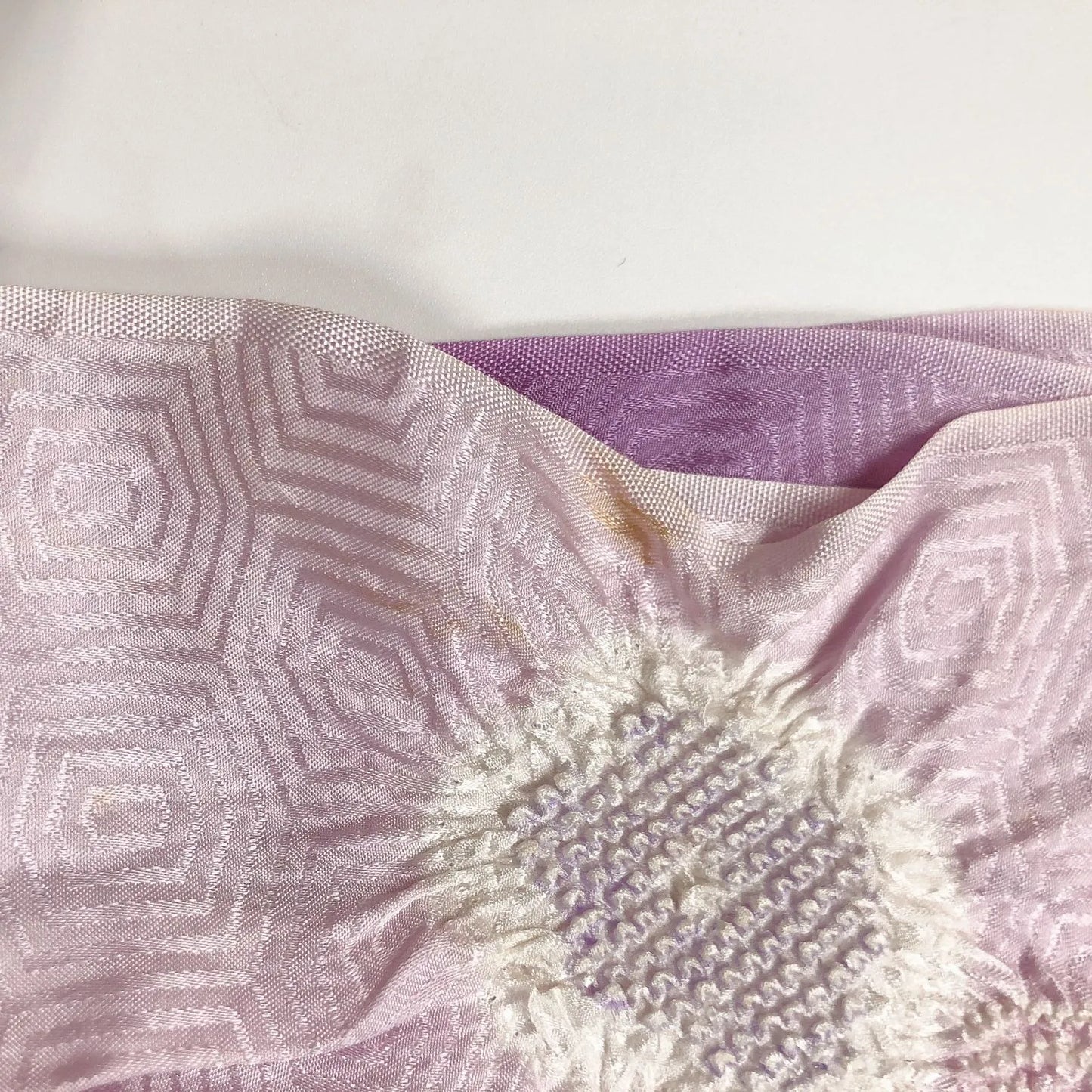 7397# Japanese Kimono Accessory Obiage and Obijime 2-piece Set Silk Shibori