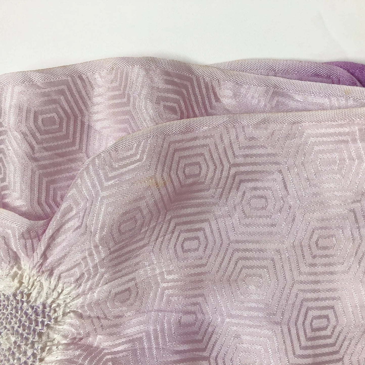 7397# Japanese Kimono Accessory Obiage and Obijime 2-piece Set Silk Shibori
