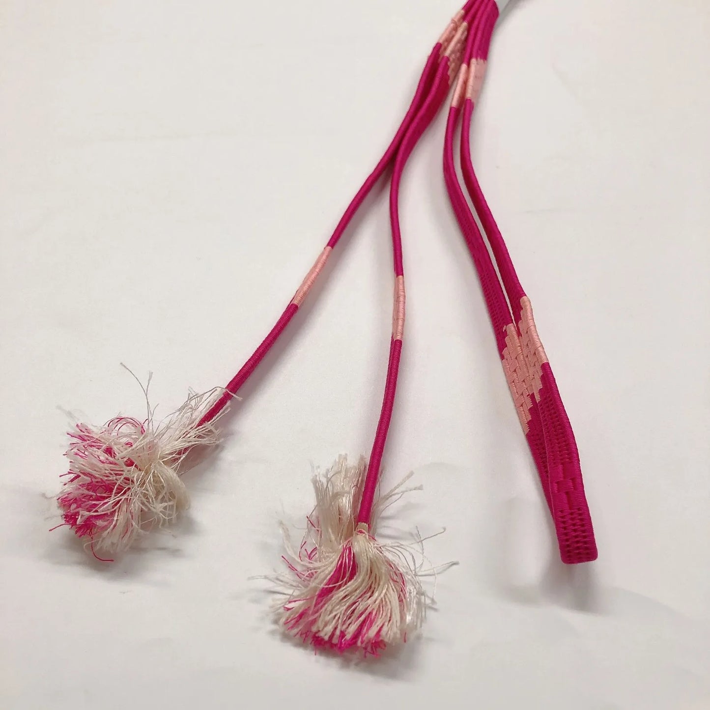 7400# Japanese Kimono Accessory Obiage and Obijime 2-piece Set Silk Shibori
