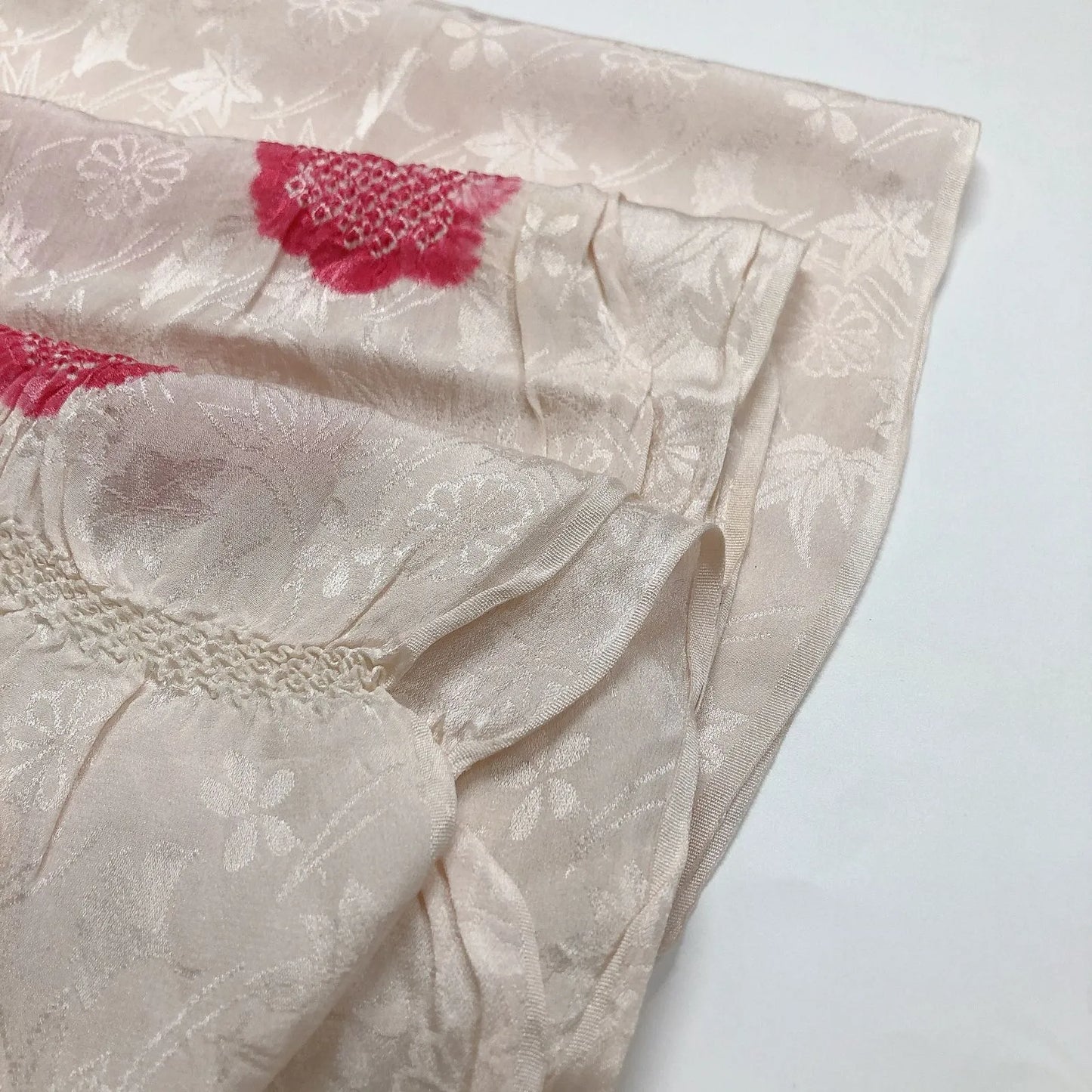 7400# Japanese Kimono Accessory Obiage and Obijime 2-piece Set Silk Shibori