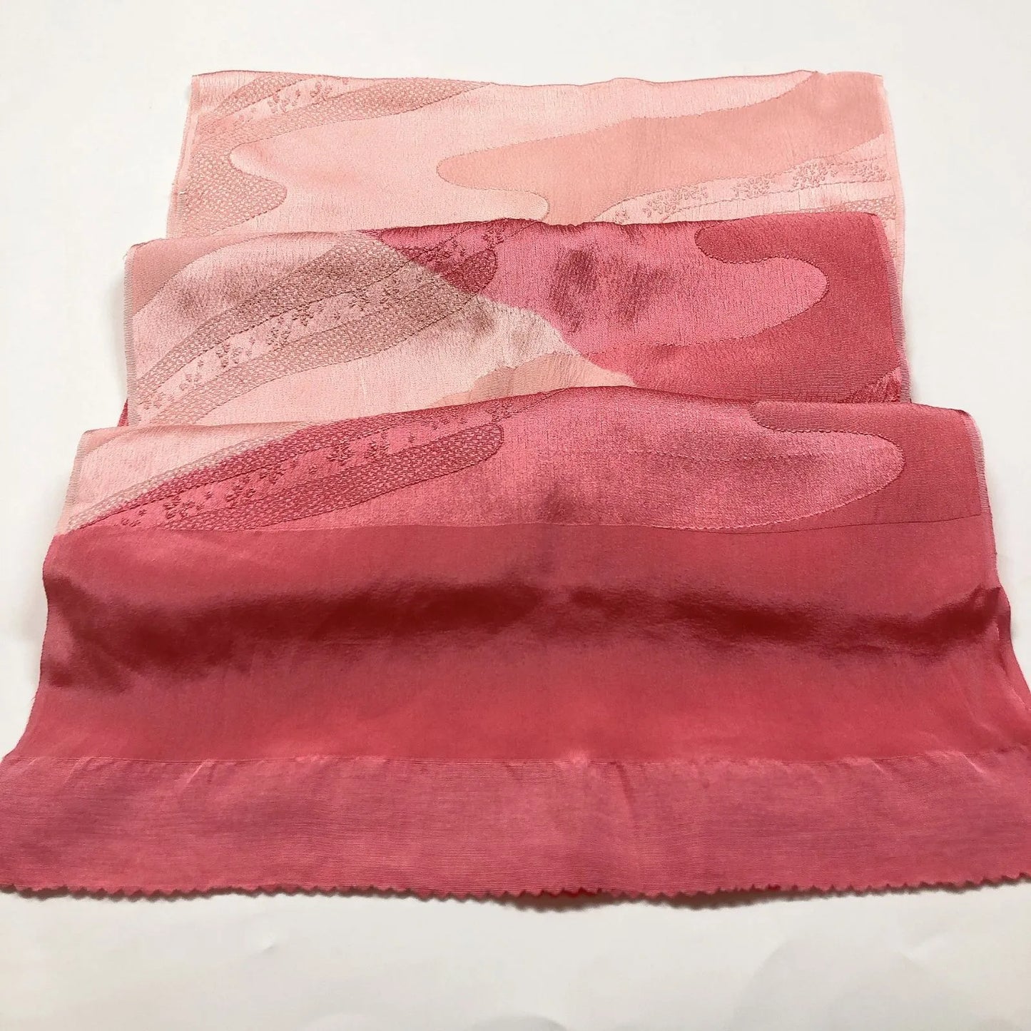 7401# Japanese Kimono Accessory Obiage and Obijime 2-piece Set Silk Shibori