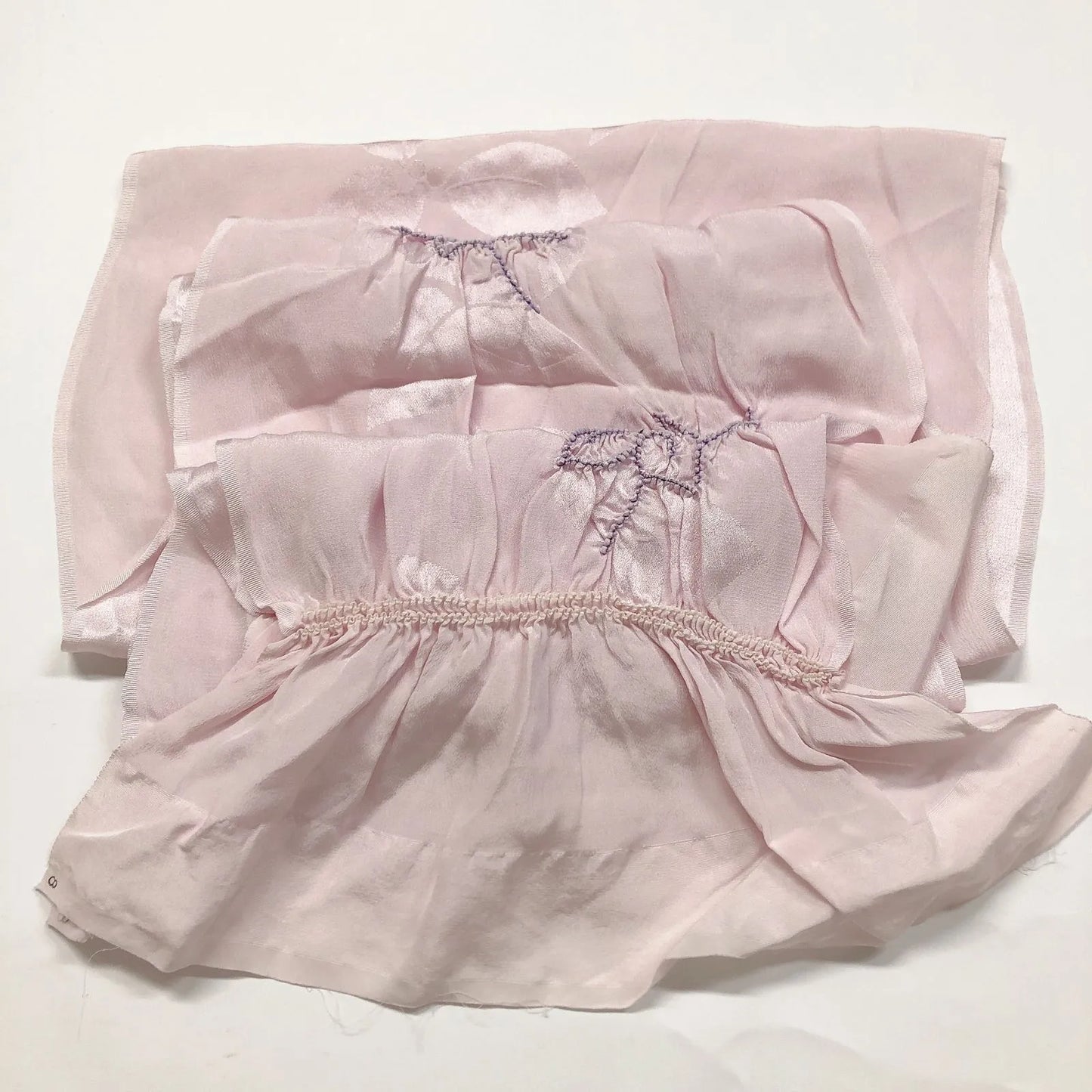 7403# Japanese Kimono Accessory Obiage and Obijime 2-piece Set Silk Shibori