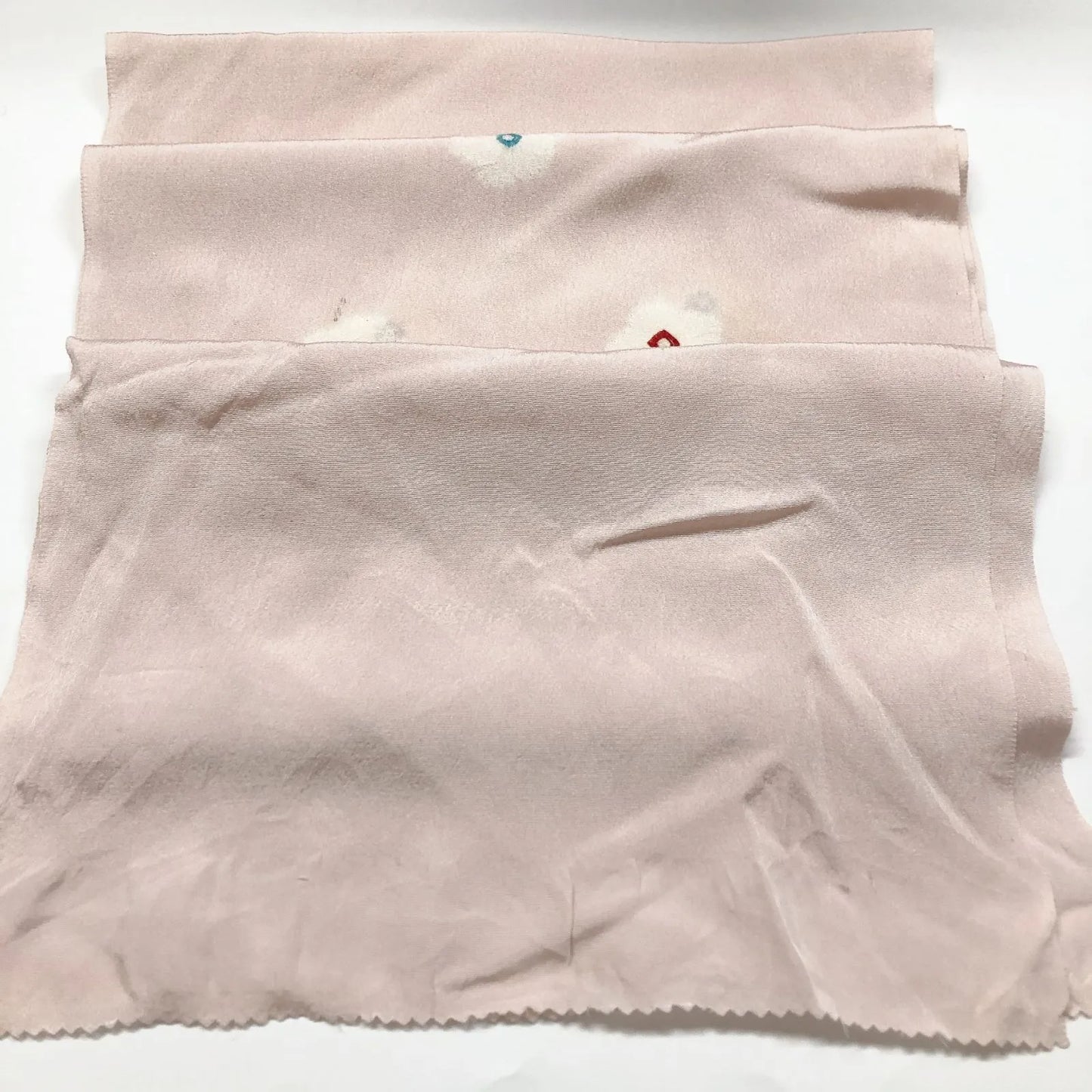 7407# Japanese Kimono Accessory Obiage and Obijime 2-piece Set Silk Shibori