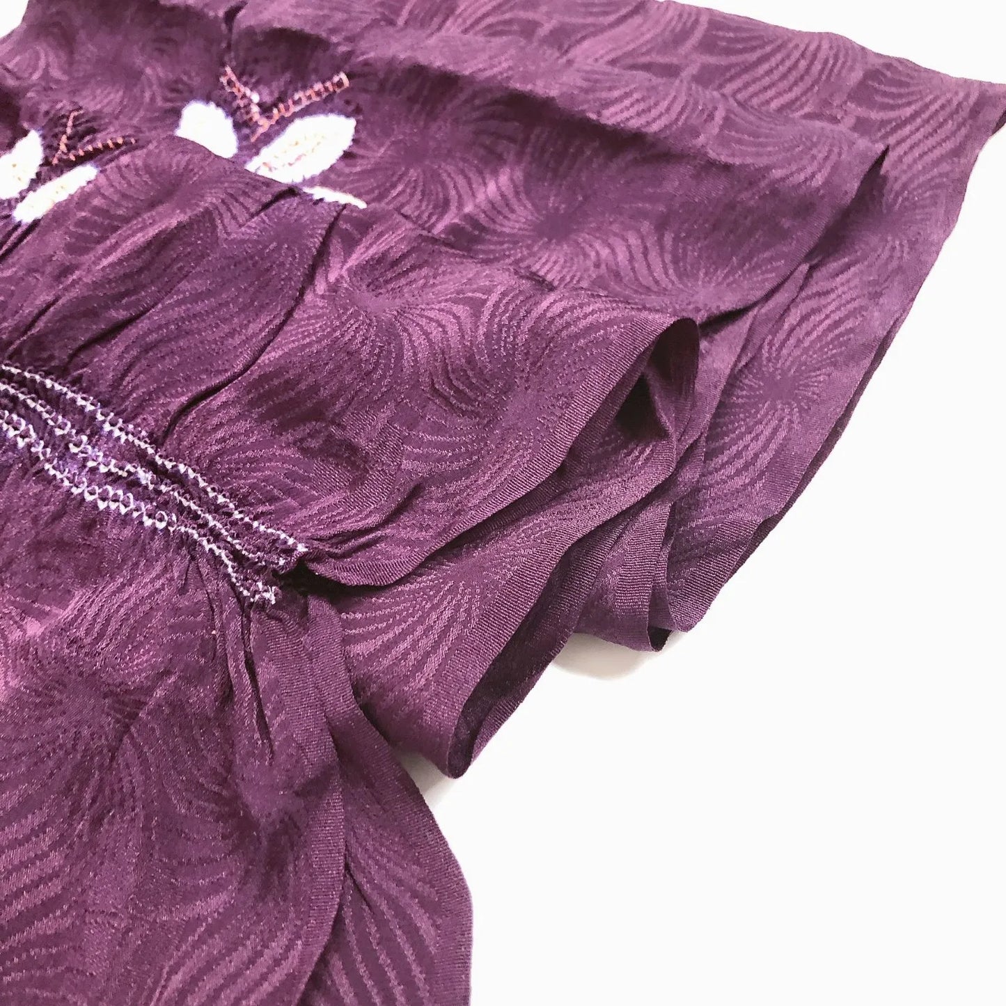 7408# Japanese Kimono Accessory Obiage and Obijime 2-piece Set Silk Shibori