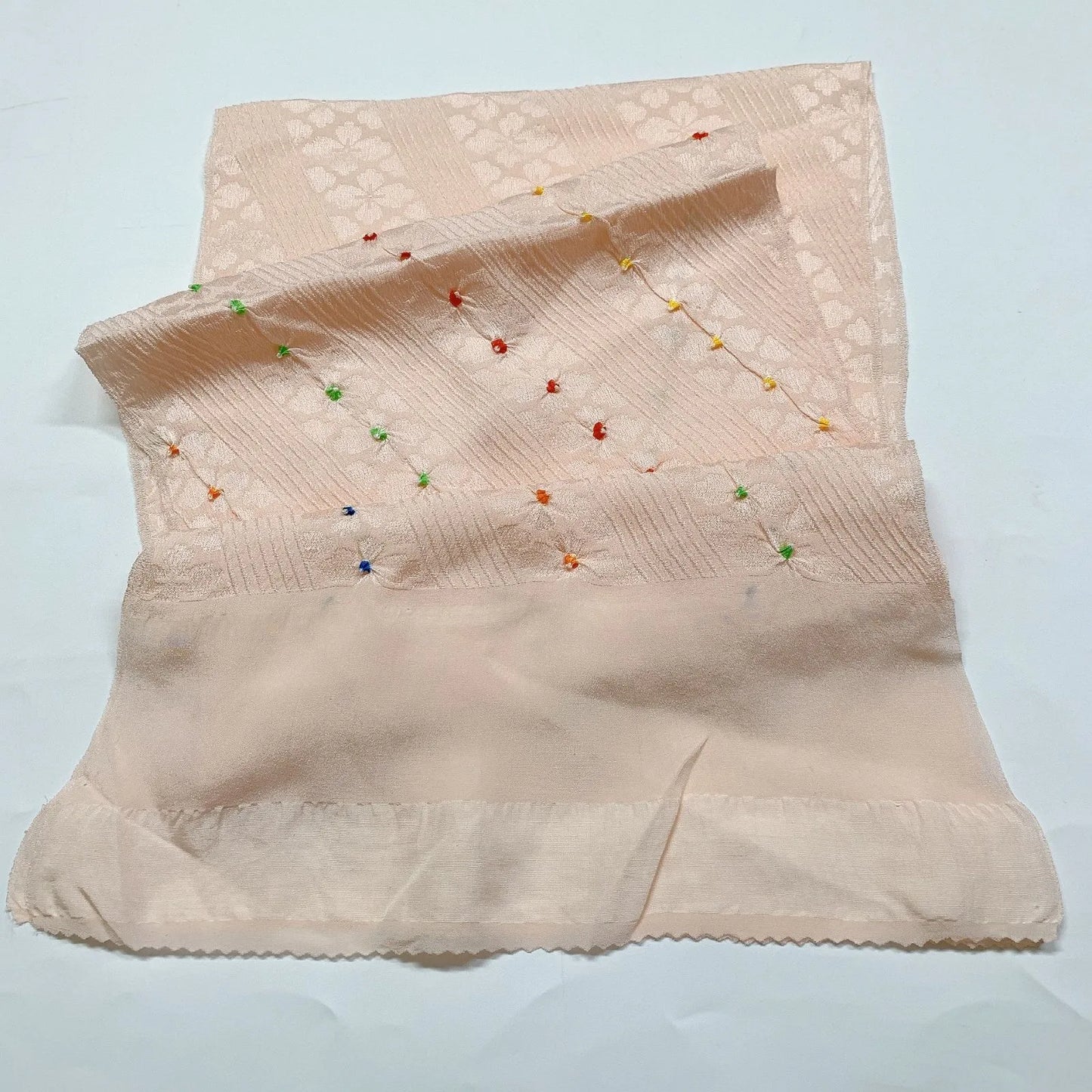 7413# Japanese Kimono Accessory Vintage Obiage and Obijime 2-piece Set Silk