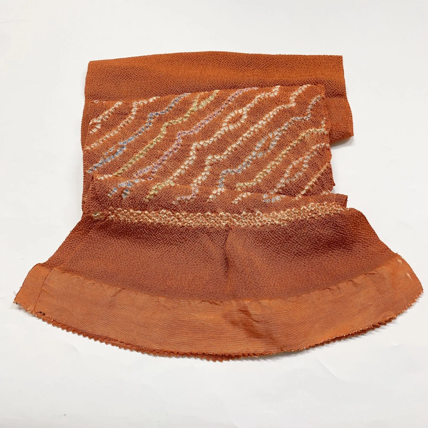 7415# Japanese Kimono Accessory Vintage Obiage and Obijime 2-piece Set Silk