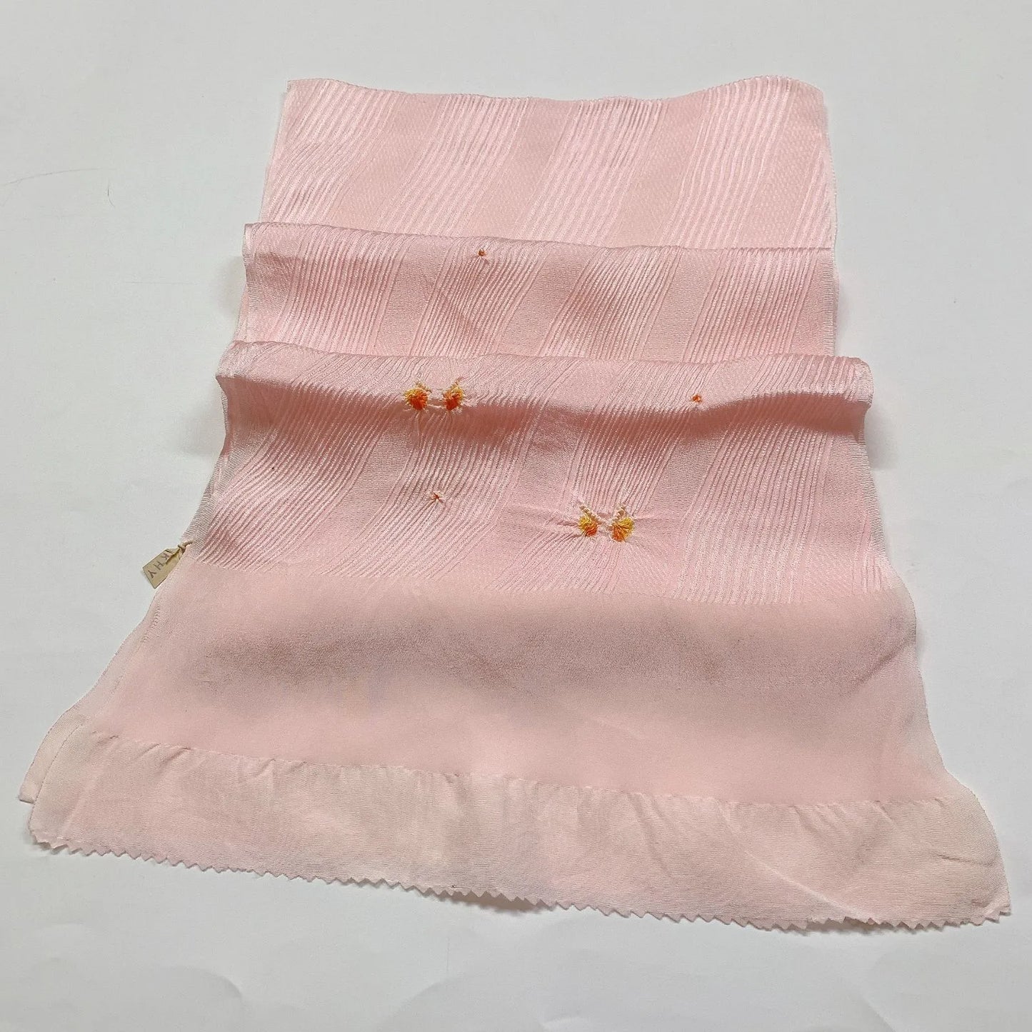 7419# Japanese Kimono Accessory Obiage and Obijime 2-piece Set Silk Shibori