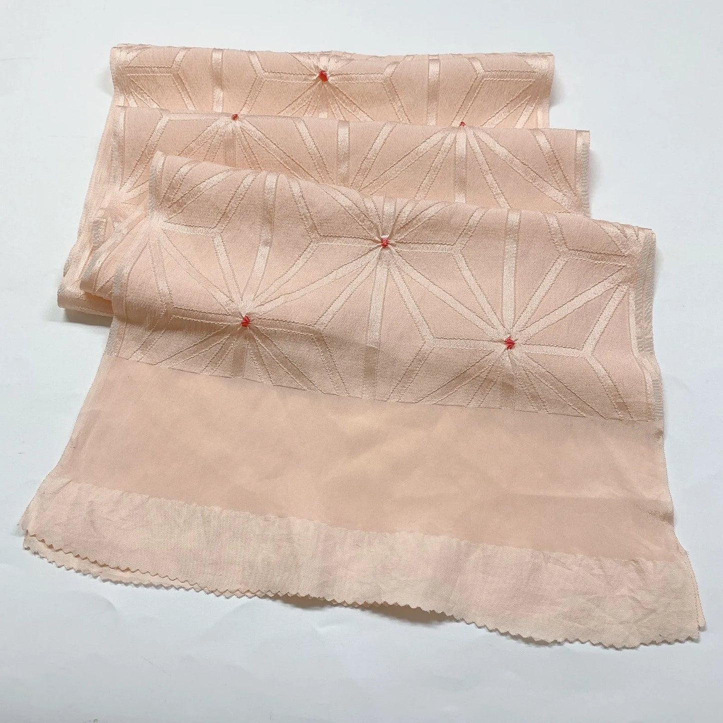 7422# Japanese Kimono Accessory Obiage and Obijime 2-piece Set Silk Shibori