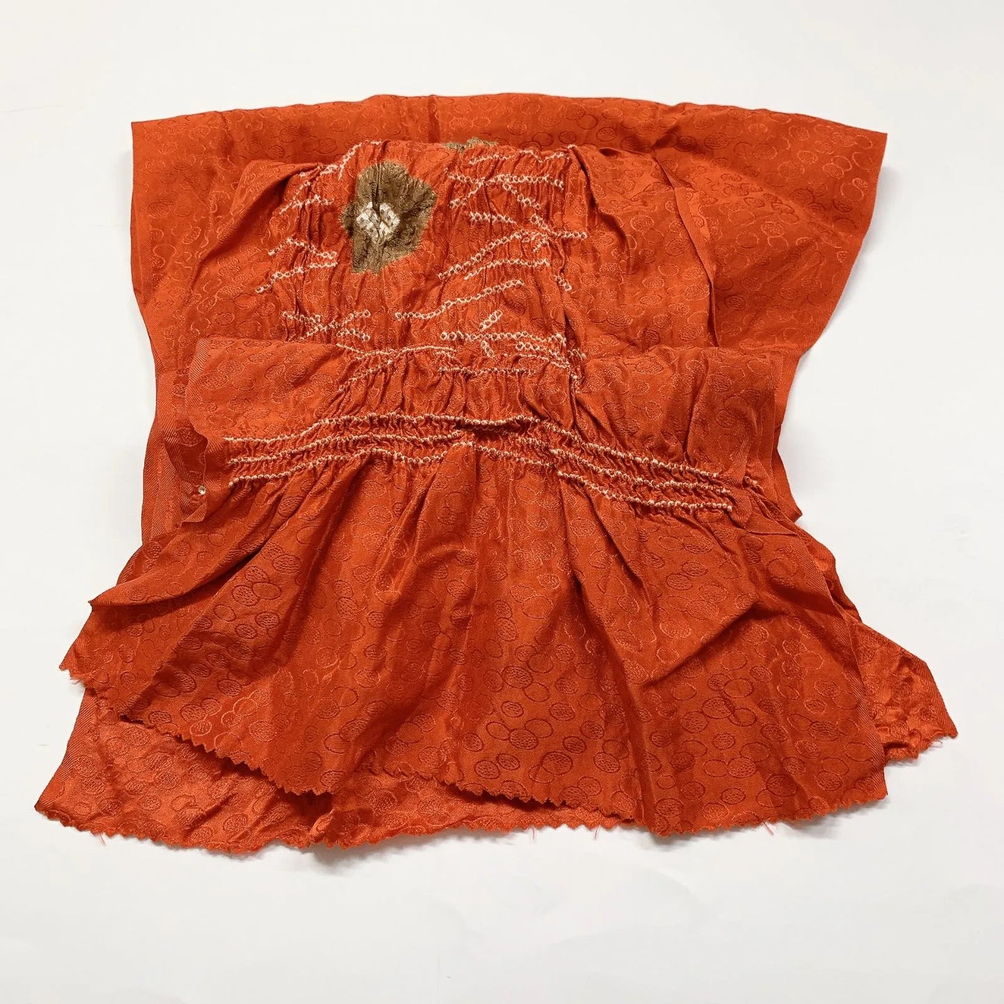 7423# Japanese Kimono Accessory Obiage and Obijime 2-piece Set Silk Shibori