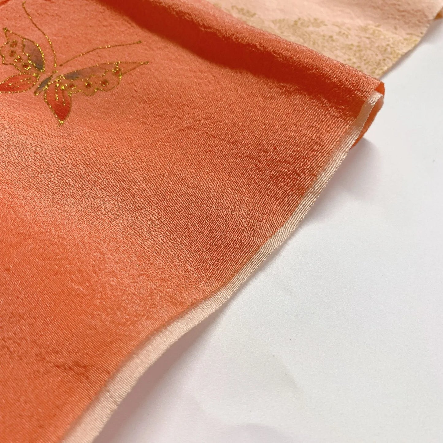 7425# Japanese Kimono Accessory Vintage Obiage and Obijime 2-piece Set Silk