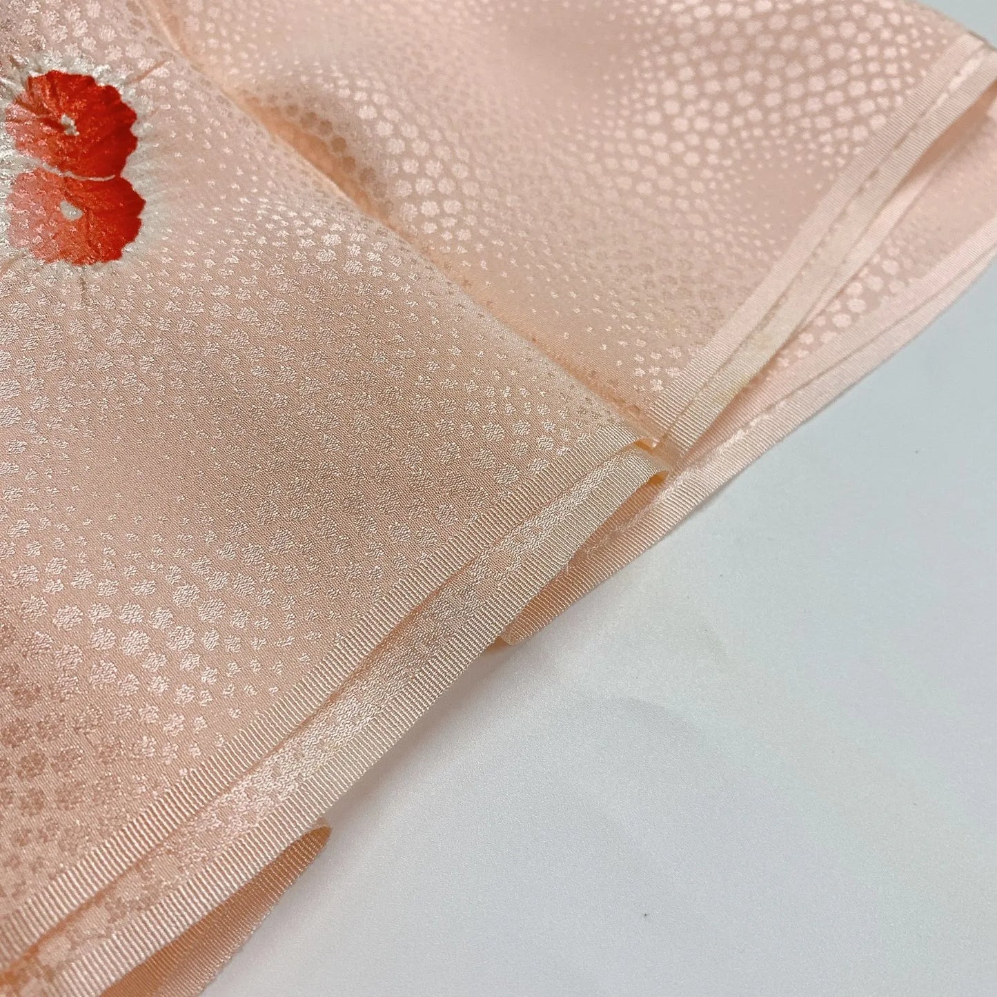 7426# Japanese Kimono Accessory Vintage Obiage and Obijime 2-piece Set Silk