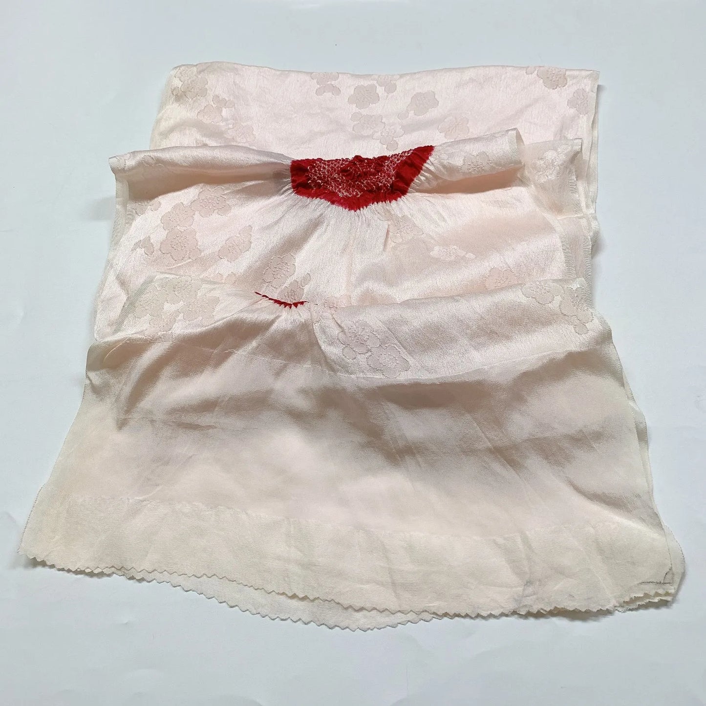 7427# Japanese Kimono Accessory Obiage and Obijime 2-piece Set Silk Shibori