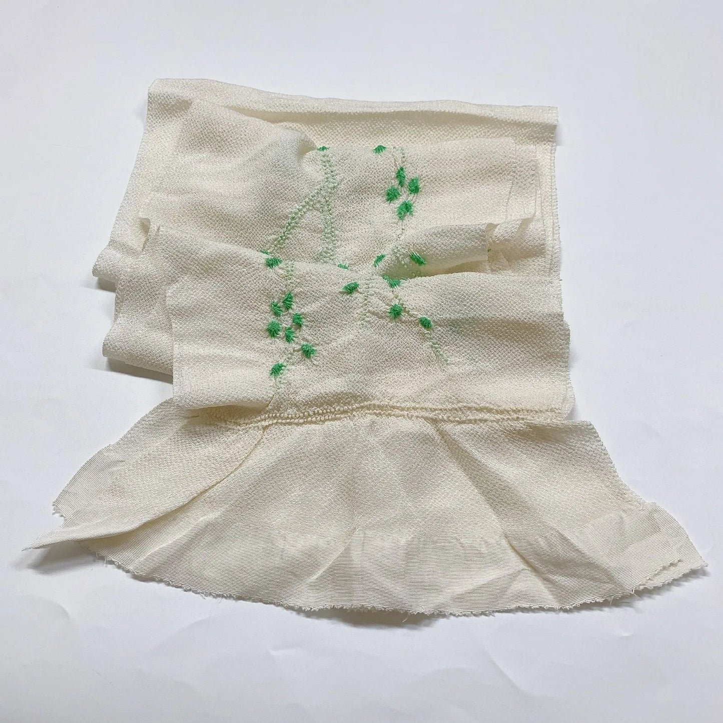 7428# Japanese Kimono Accessory Obiage and Obijime 2-piece Set Silk Shibori