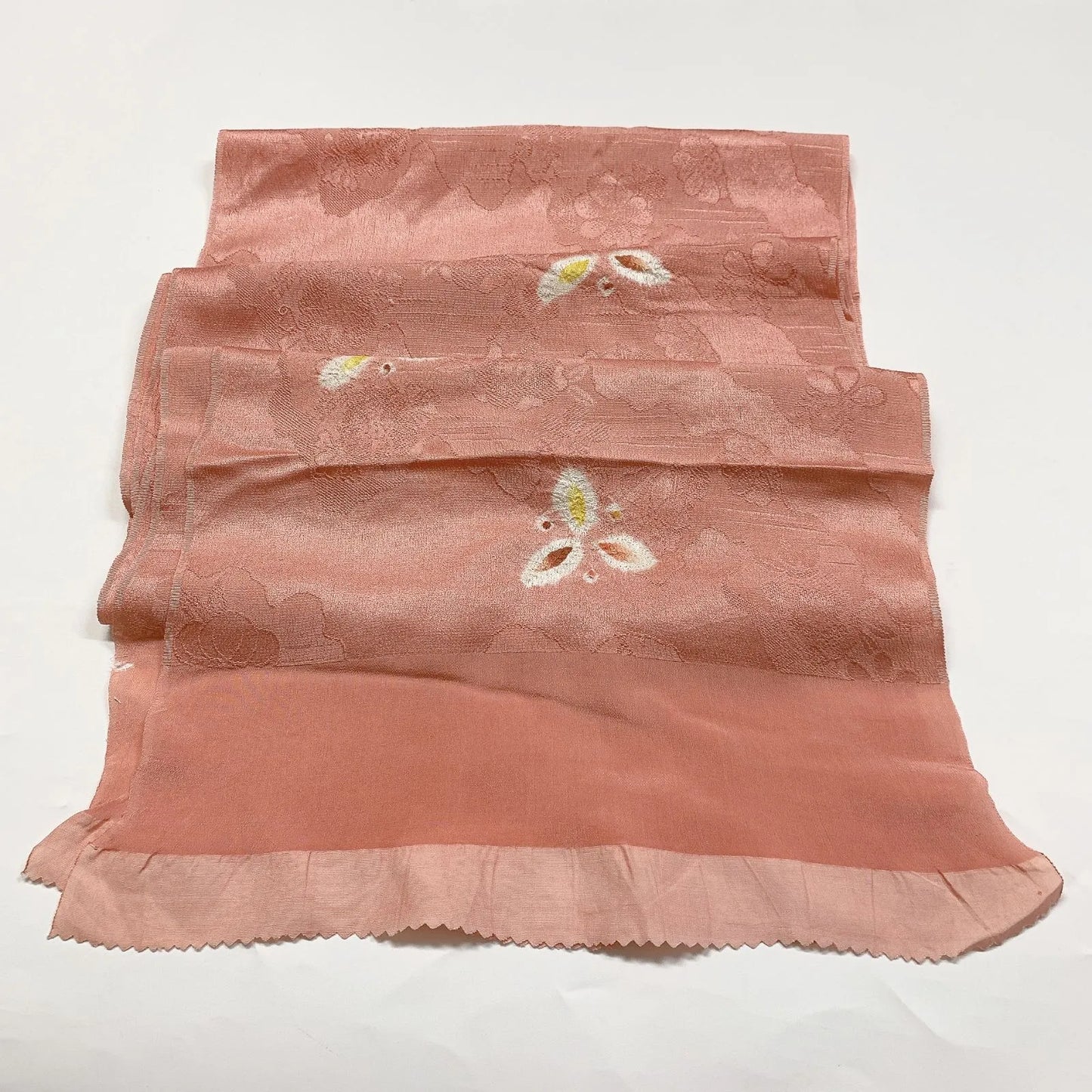 7430# Japanese Kimono Accessory Obiage and Obijime 2-piece Set Silk Shibori